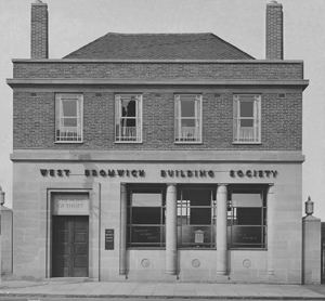 The West Bromwich Building Society Great Bridge Branch Office which opened in June 1935.