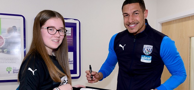 Albion midfielder Jake Livermore
