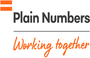 Plain numbers logo