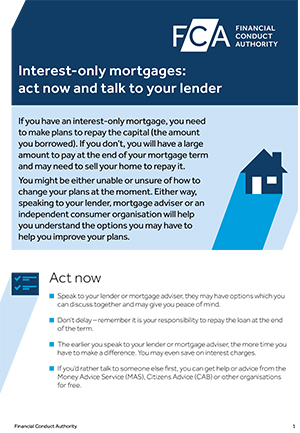 Interest only mortgages: act now and talk to your lender